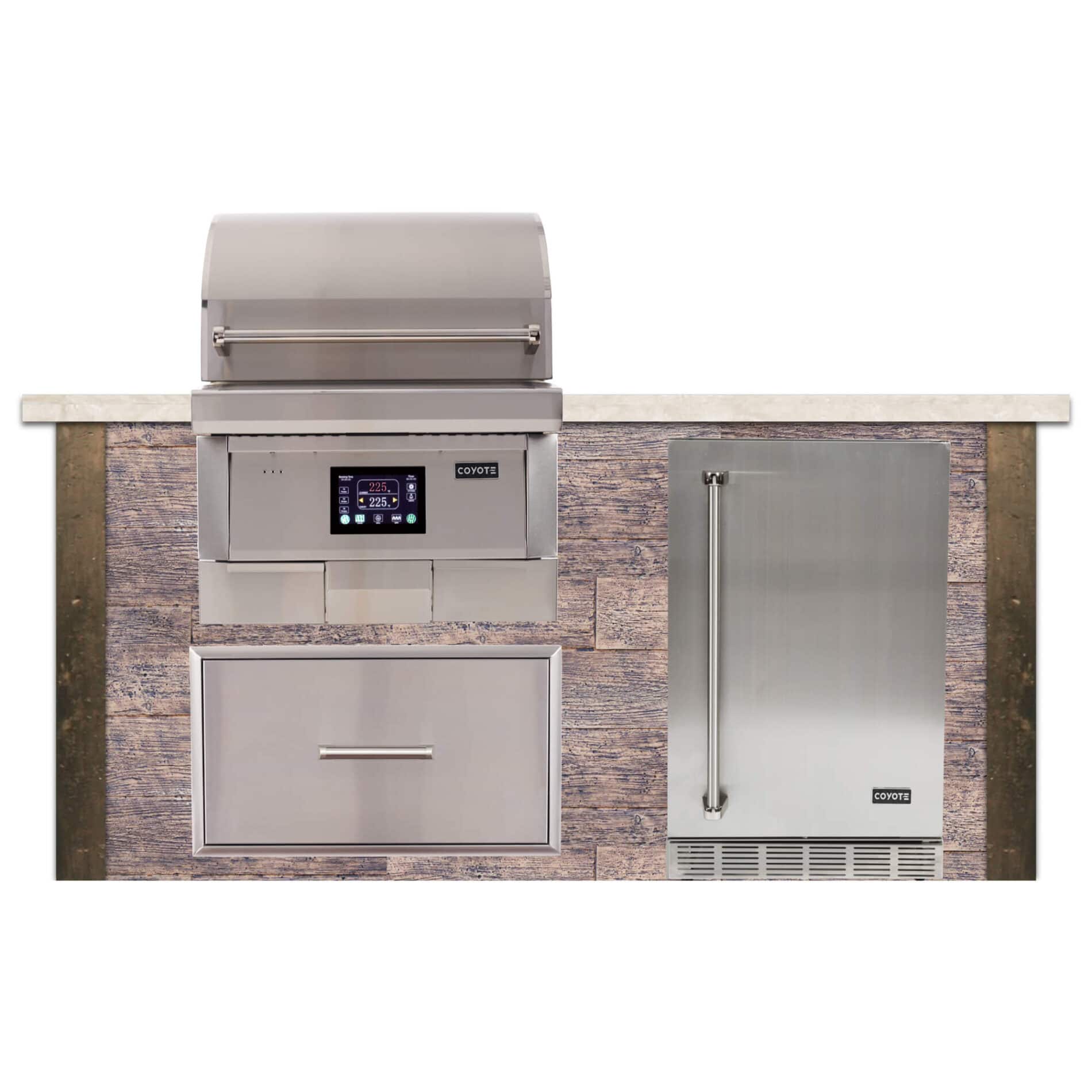 6 Pellet Grill Island Weathered Wood Wood Brown Coyote Outdoor Living,Gas Dryer Vs Electric Dryer Cost