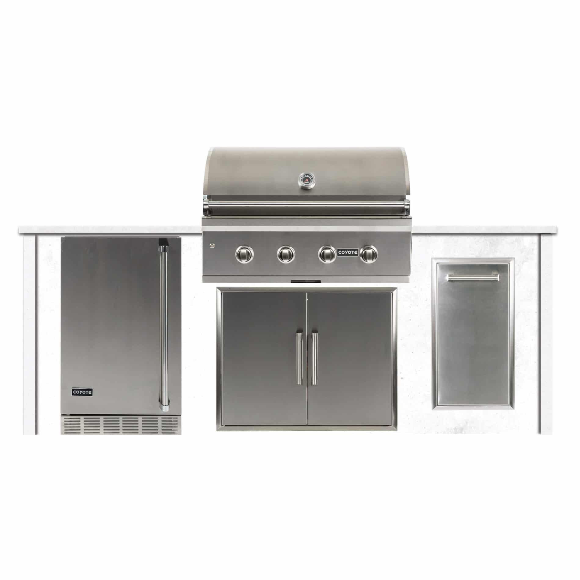 8 Pellet Grill Island Modern Concrete White Coyote Outdoor Living,Gas Dryer Vs Electric Dryer Cost