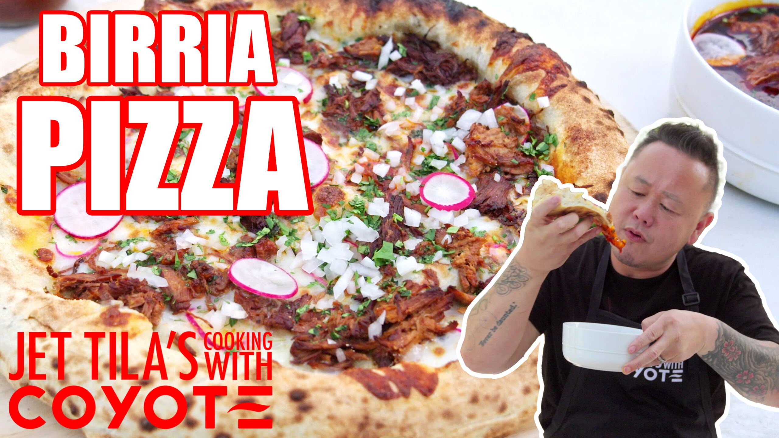 Beef Birria Pizza - Jet Tila's Fusion Masterpiece